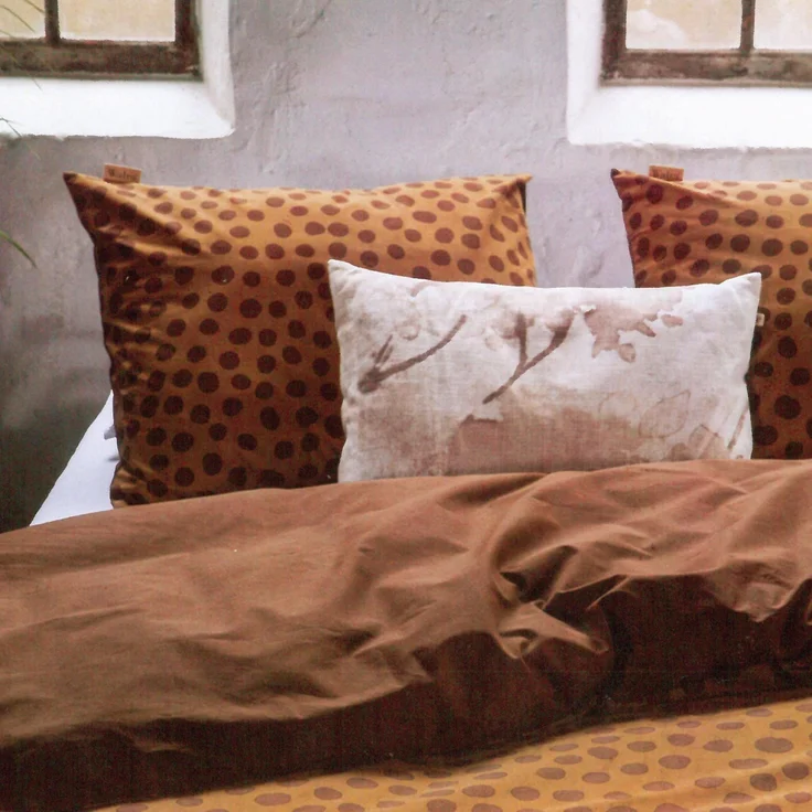Bettwäsche Walra (135x200cm) Spots & Dots ( Warm Braun ) – Bild 2