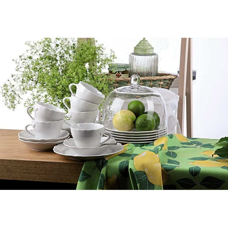 Hutschenreuther Tasse Maria Theresia Weiss Café au lait 2tlg, Porzellan – Bild 2