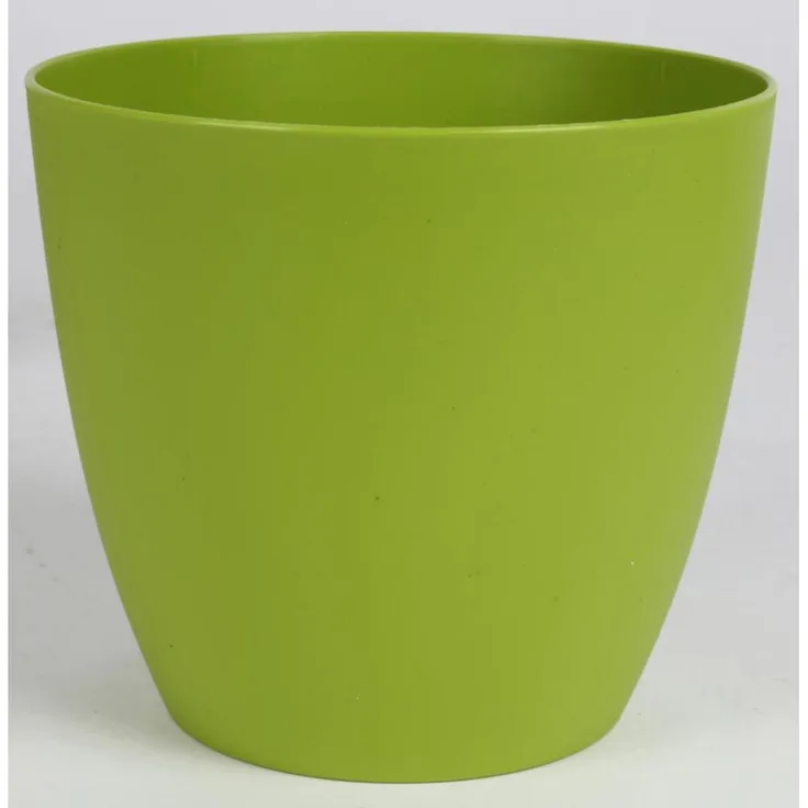 7x Übertopf ELLA Ø 21 cm H 18,7 cm matt – moderner leichter Pflanztopf aus robustem Kunststoff für Zimmerpflanzen Büro und Wohnraumdeko