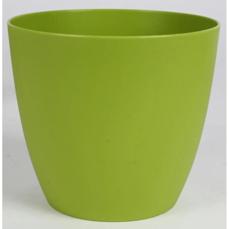 7x Übertopf ELLA Ø 21 cm H 18,7 cm matt – moderner leichter Pflanztopf aus robustem Kunststoff für Zimmerpflanzen Büro und Wohnraumdeko