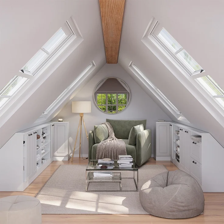 Eck-Küchenschrank für Dachschrägen R-Line Weiß Landhaus 75.6 cm mit 1 Tür Vicco – Bild 5