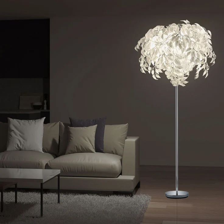 LED Blätter-Design Leuchte in weiß für den Wohnraum – Bild 4