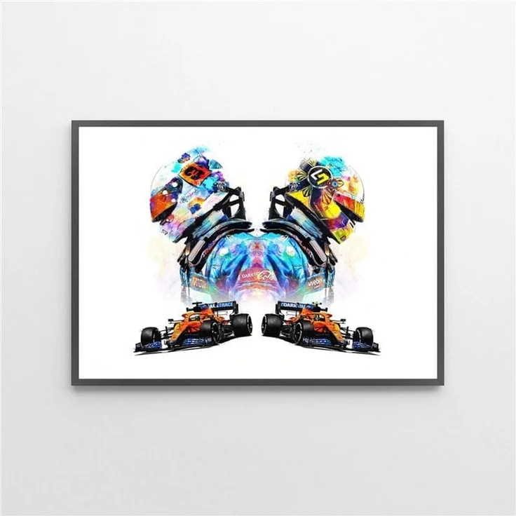 Poster Formel 1 Rennfahrer Helm · Deko Print ohne Rahmen - A / 40x60 cm – Bild 3
