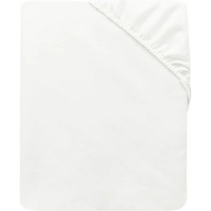 ZOLLNER Spannbettlaken, Satin, Gummizug: an den Ecken, 90 x 200 cm, 100% Baumwolle – Bild 4