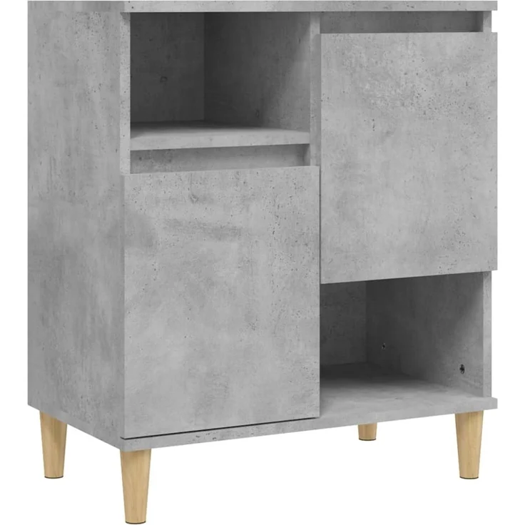 Sideboard, Kommode Betongrau 60 x 35 x 70 cm Holzwerkstoff – Bild 1