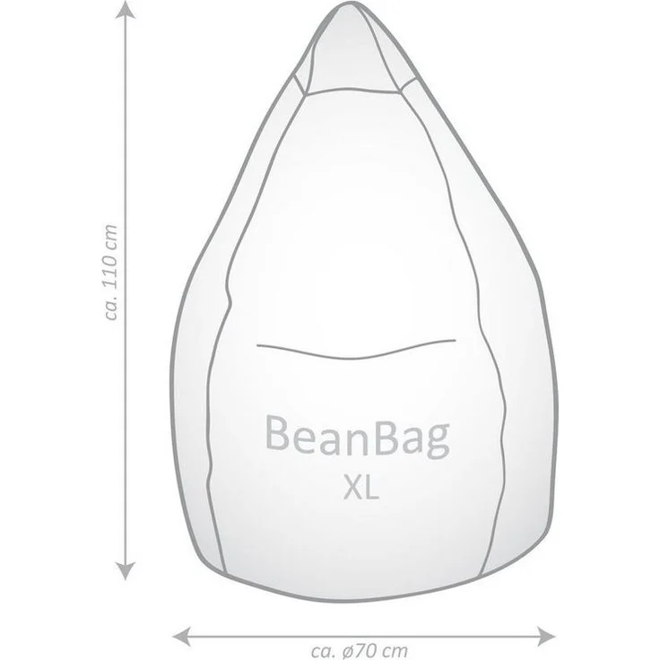 Magma Heimtex Sitzsack BeanBag KICKER XL (1 St) – Bild 2