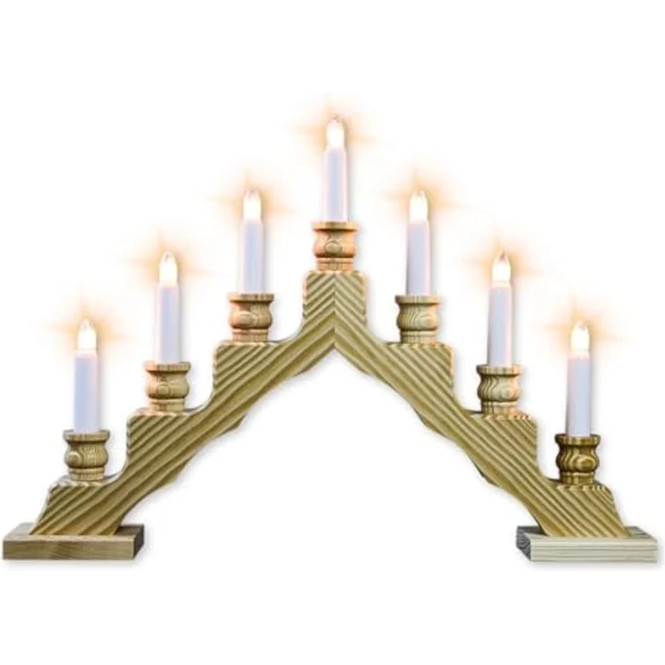 Weigla Lichterbogen Schwede, Weihnachtsdeko, Made in Germany (1-tlg), 7-flammig – Bild 2