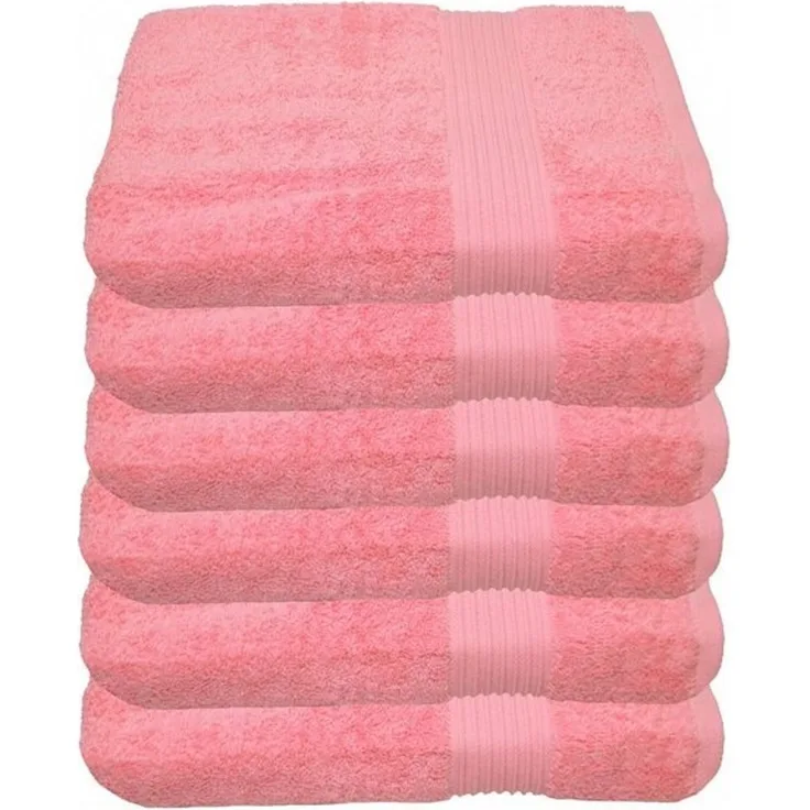 Julie Julsen Handtücher 6-Handtücher-Rosa-Handtuch 50 x 100 cm, Baumwolle (6-St)