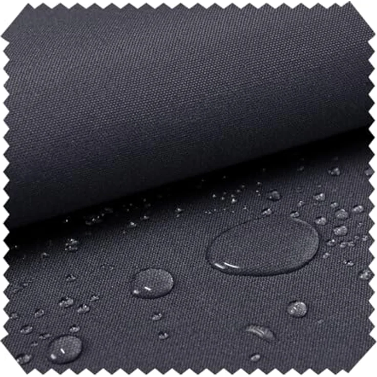 NOVELY® Sunset Oxford 420D - Polyesterstoff Extrem Reißfest Dicht | UV-beständig Waterproof | Polyester Garten Stoff 1 lfm Outdoor Meterware Wasserdicht Farbe: 40 Dunkelgrau Graphit DGP Dark Graphite – Bild 2