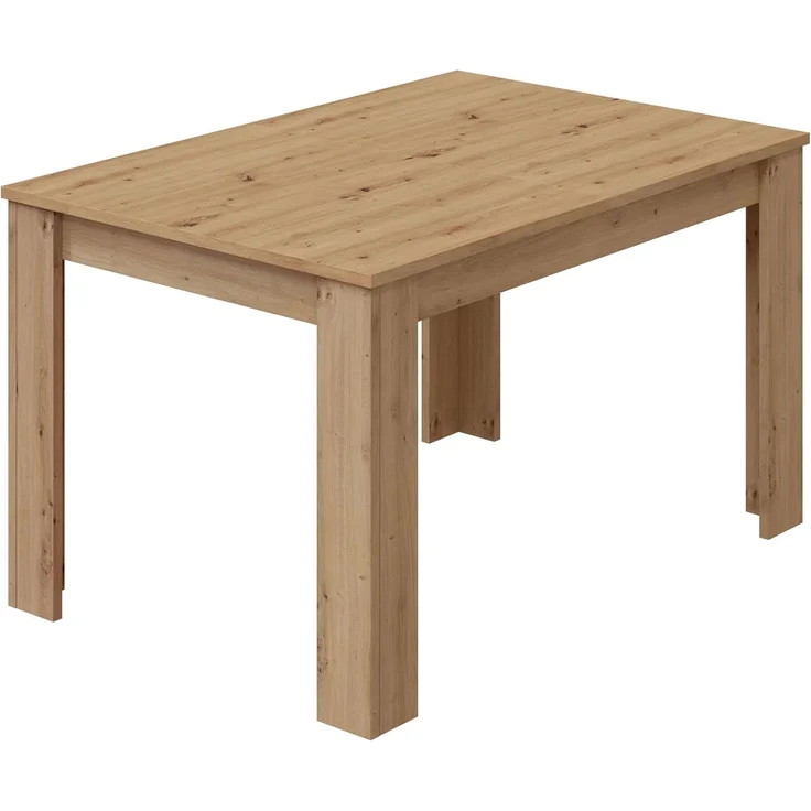 Habitdesign, ausziehbarer Esstisch, Wohnzimmer- oder Küchentisch, mit Platz für sechs Personen, Ausführung in Eiche Nodi, Maße: 140–190 x 78 x 90 cm (B x H x T), Modell Kendra – Bild 5