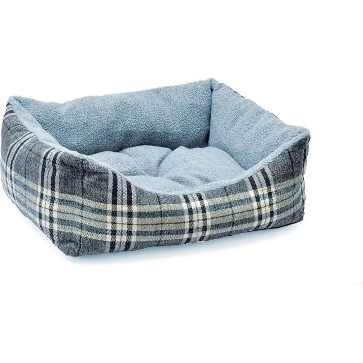 Aumüller Plüschsofa Schottland Grau, 60 cm - kuscheliges Hundesofa