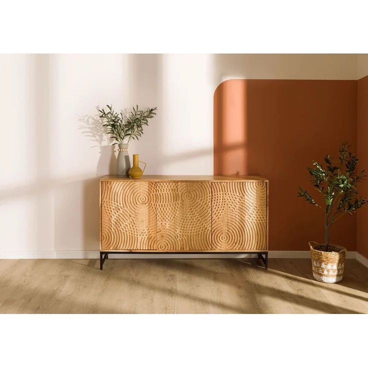 Sideboard Akazie 150x40x80 natur lackiert MARRAKESCH #115 – Bild 9