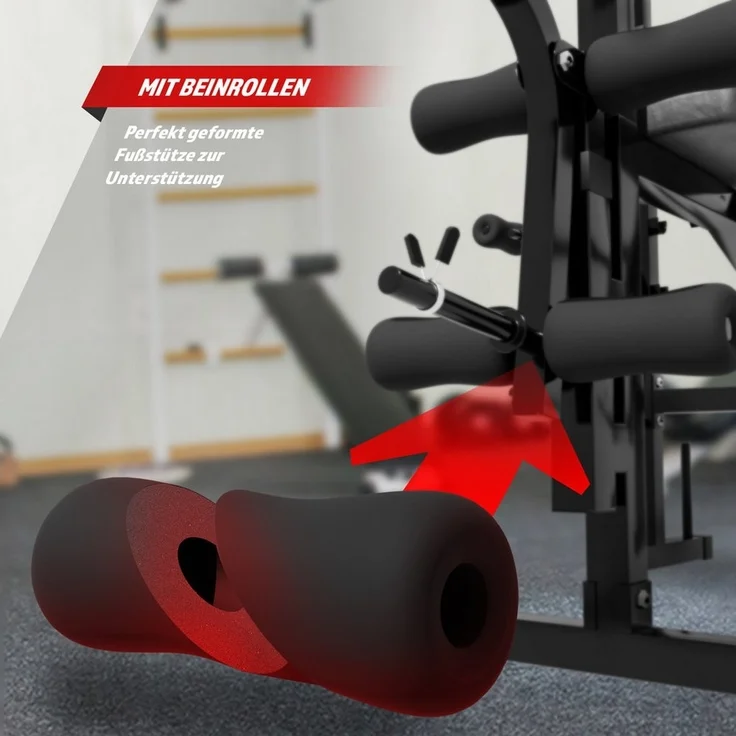 Physionics Hantelbank Multifunktion Hantelbank Trainingsbank Kraftstation Schrägbank, (1-tlg) – Bild 3