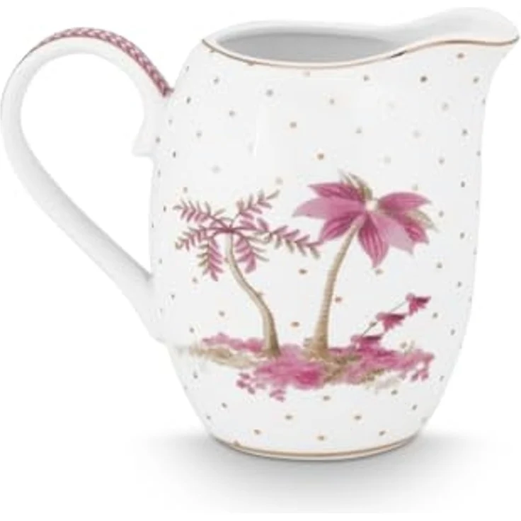 PiP Studio Milchkännchen Jolie Dots Gold Pink Krug 250ml – Bild 2
