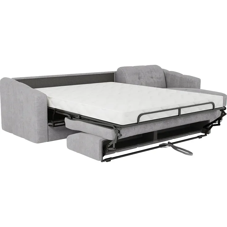 Vente-unique - DARIELO Sofa Stoff Grau - B 223 cm152 cm x H 90 cm x L 295 cm – Bild 7