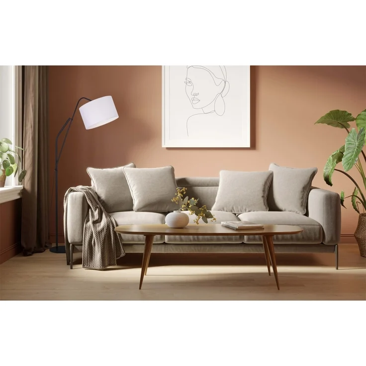 NOWA Stehlampe Stehleuchte ALTO, Ein-/Ausschalter Fußschalter, ohne Leuchtmittel, frei wählbar, Stehlampe modern – Bild 2
