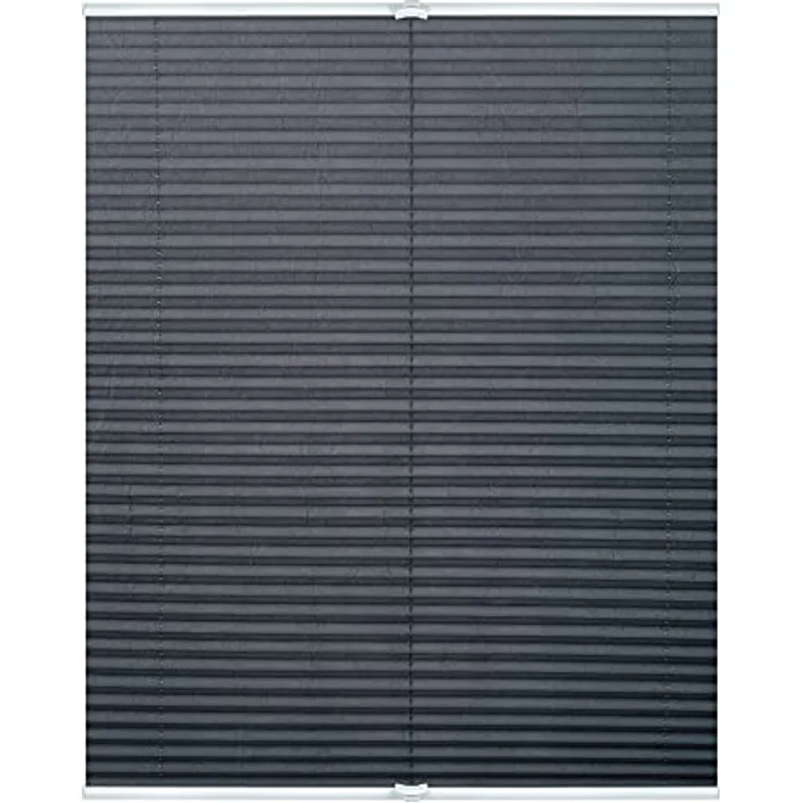 Lichtblick Sonnenschutzsysteme GmbH Plissee Nizza 110 cm x 130 cm (BxL) Grau Tageslicht; einfache Installation mit Klemmträgern; verspannt – Bild 2