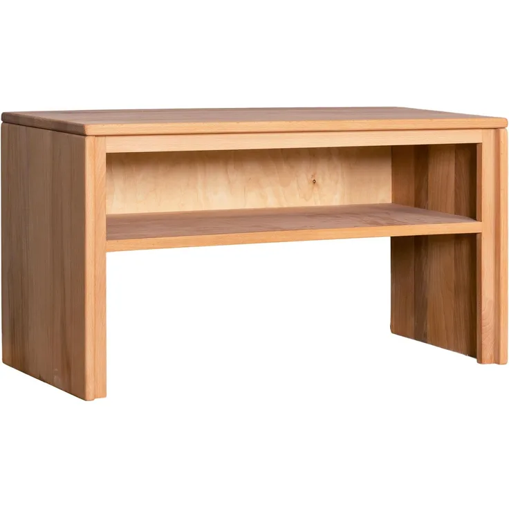 Woodline Garderobenbank Kernbuche Massivholz geölt, Genf Natur 91x40x49 cm