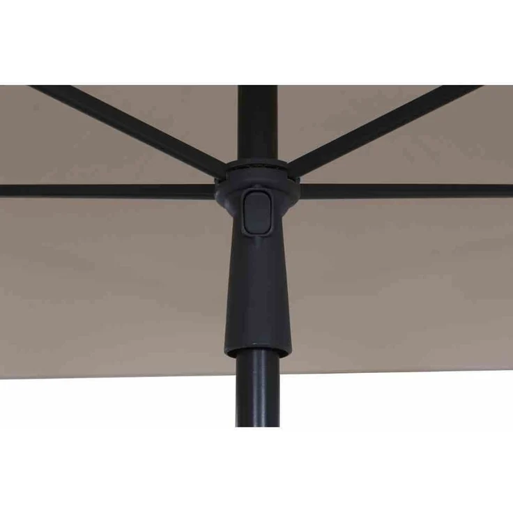 City Mittelstockschirm anthrazit/natur 180x180cm – Bild 9