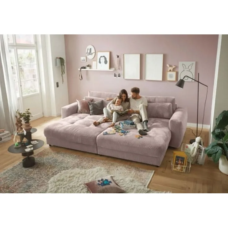 XXL Loveseat Barura - Dein neuer Lieblingsplatz in Cord-Stoff