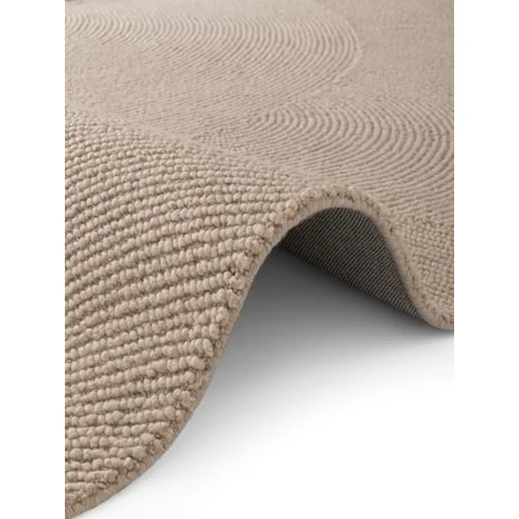 XXXL Wollteppich Eleni, Beige, Rechteckig 120x180 cm, Pflegeleicht, Strapazierfähig, Für Fußbodenheizung geeignet, Naturmaterial mit Struktur – Bild 6