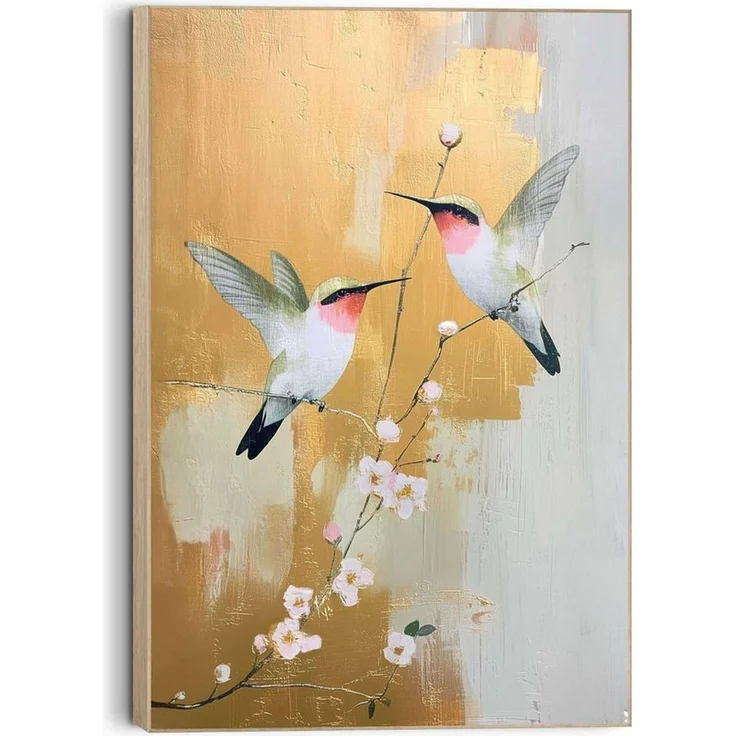 Reinders! Wandbild Subtiler Flug, Tiere (1 St), Wohnzimmer - Gold - MDF - Tiere - 90x60 cm – Bild 2