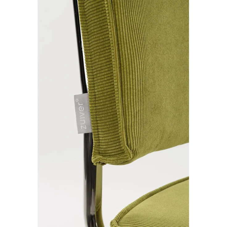 Zuiver Esszimmerstuhl Ridge Kink im 2er-Set, Stoffbezug Grün mit Stahlgestell, Retro-Design fürs Wohnzimmer – Bild 6