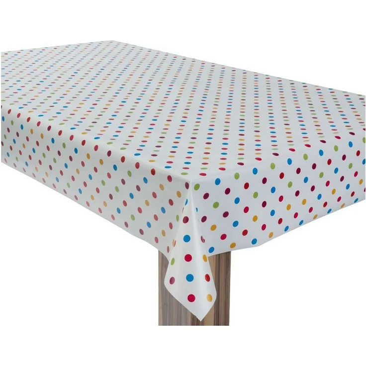 laro Tischdecke Wachstuchtischdecke Punkte Mix PVC Eckig – Bild 2