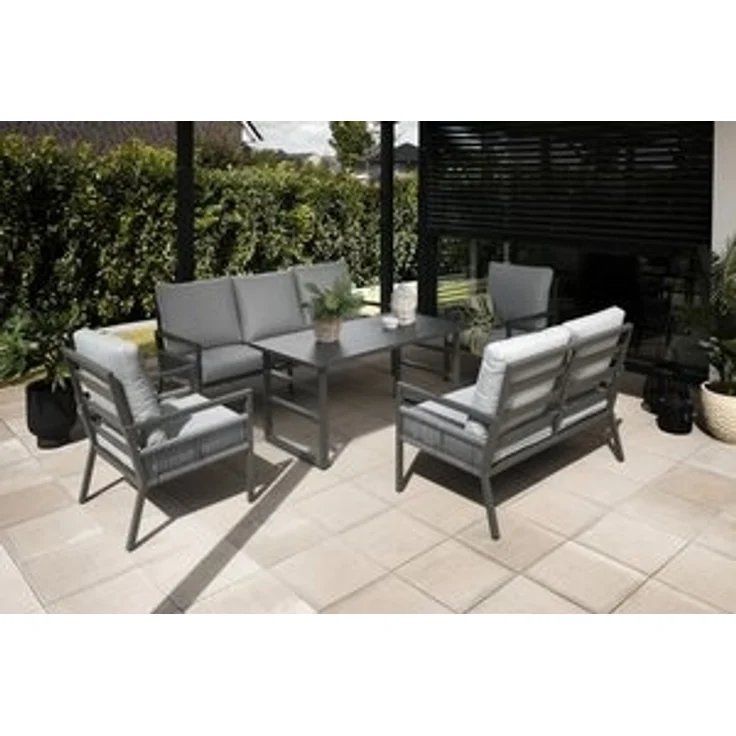 Primaster Gartenmöbel-Set Tarent Alu Sitzgruppe Lounge Set wetterfest – Bild 6