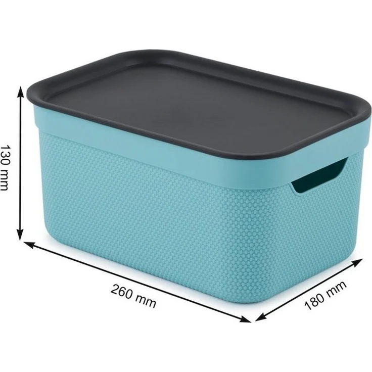 ROTHO Aufbewahrungsbox Jive Dekobox 3er-Set Aufbewahrungskorb 5l (Aufbewahrungsset, 3er-Set) – Bild 3