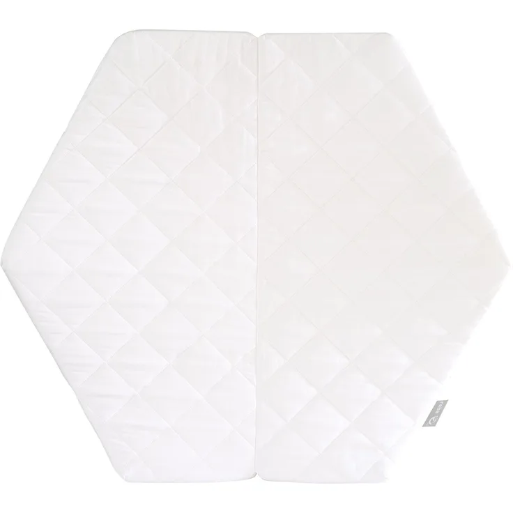 roba Laufgittermatratze - Matratze für 6-eckige Laufgitter - LxB: 112x97 cm - Weiß gesteppt