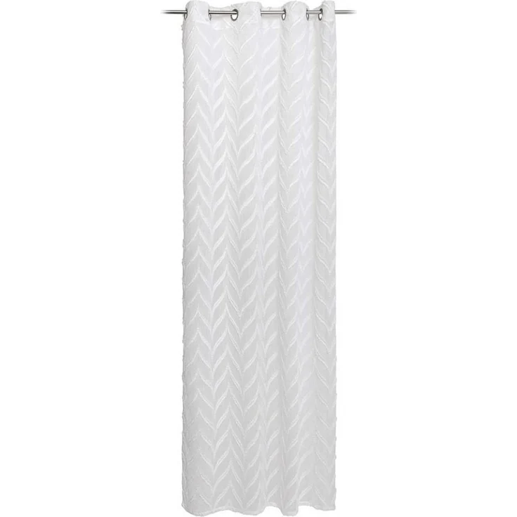 Gözze 'ROMBO' Ösenvorhang, 100% Polyester weiß, 140x245 cm – Bild 3