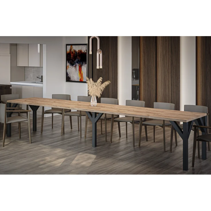 Esstisch Dunaj 130-405cm (Craft Eiche) – Bild 3