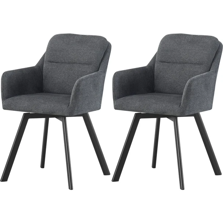 Home affaire Esszimmerstuhl NEEPAWA, 2er Set, mit Metallgestell in matt schwarz (Set, 2 St), in verschiedenen Farben, Belsatbarkeit pro Stuhl 120 kg – Bild 5