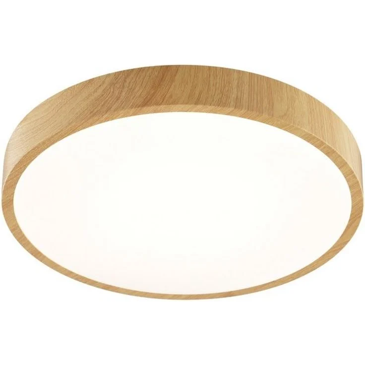 Brilliant LED Deckenleuchte Teranon, LED fest integriert, Warmweiß, Holzoptik, 3000 K, braun/weiß – Bild 4