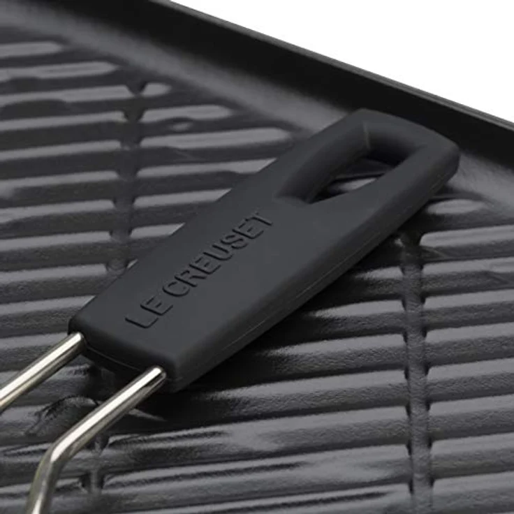 Steakgrillpfanne Rechteckig Schwarz Gusseisen Le Creuset - GasBackofen geeignet – Bild 8