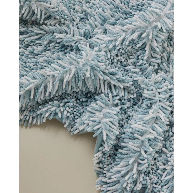 English Home Badematte Corallo Badematten-Set rutschfest 60x90 + 40x60 cm – Blau/Weiß, rechteckig, Rutschfestes 2er-Badematten-Set 60x90 + 40x60 cm – Bild 3