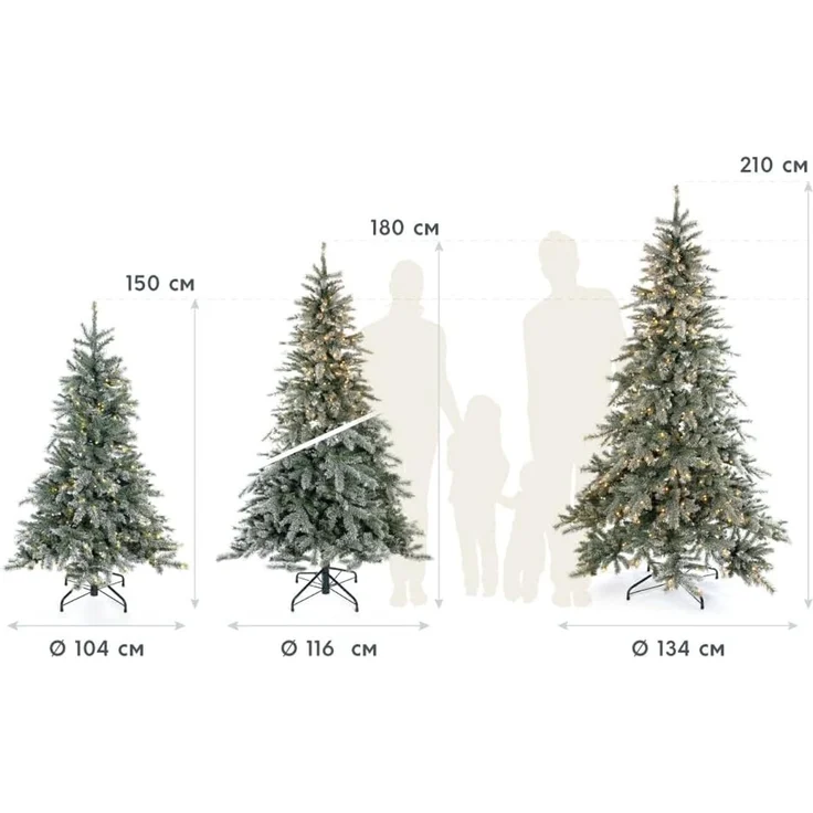 Evergreen Künstlicher Weihnachtsbaum Frost Fichte – Bild 6