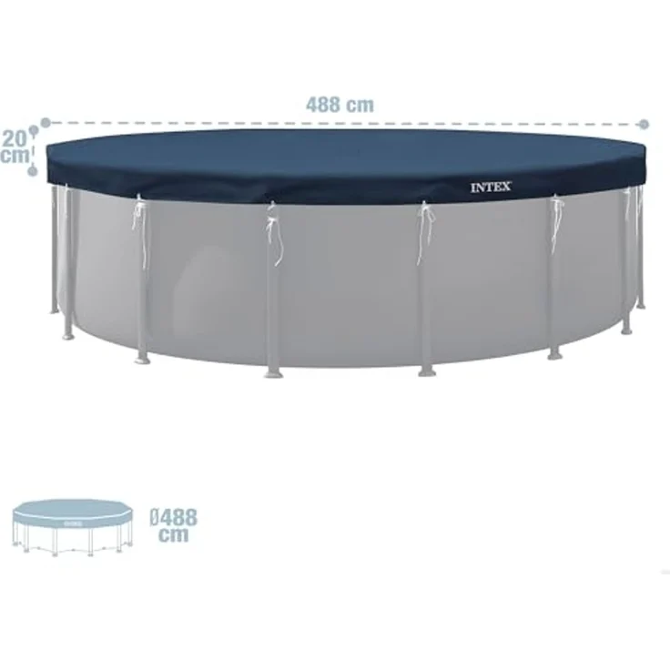 Intex Pool-Abdeckplane Deluxe, Ø 488 cm – Bild 4