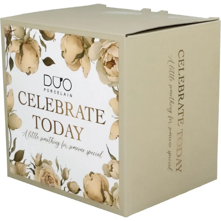 DUO Becher mit Fuß ENGLISH ROSES WHITE, 510 ml, New Bone China Porzellan – Bild 4