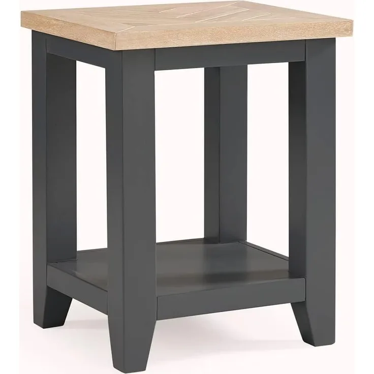 Julian Bowen Bordeaux Lampentisch, Dunkelgrau