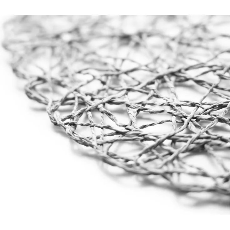 COFI 1453 Platzteller Platzset ø37 cm – Telleruntersetzer modern geflochten, 4-tlg, ø37 cm