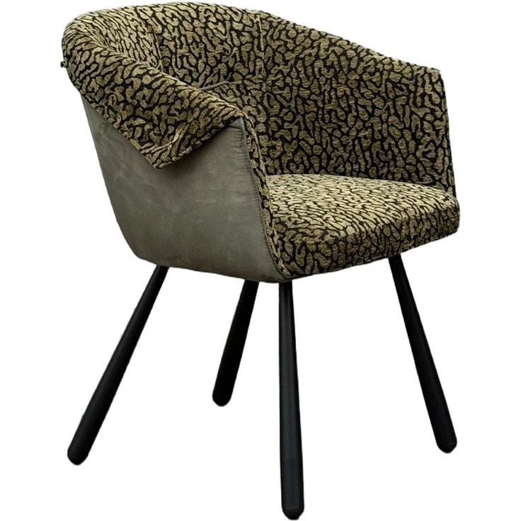 KAWOLA Esszimmerstuhl ELARIA Stoff grün 80 x 65 x 60 cm – Bild 3