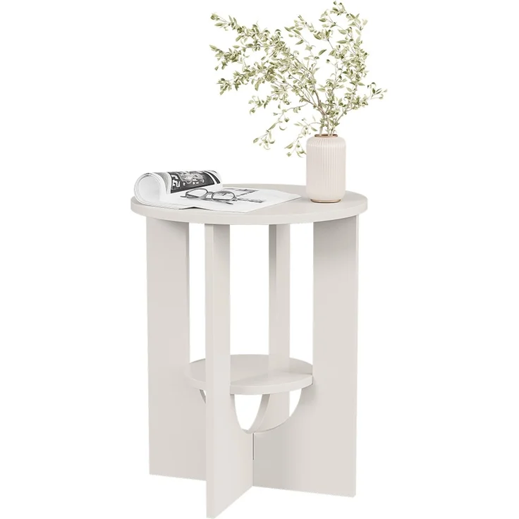 Couchtisch Vareo Weiß 40x40 cm Vicco – Bild 6