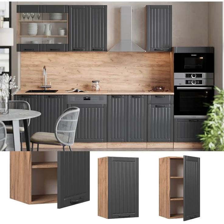 Hängeschrank Fame-Line Dunkelgrau 40 cm Vicco – Bild 2