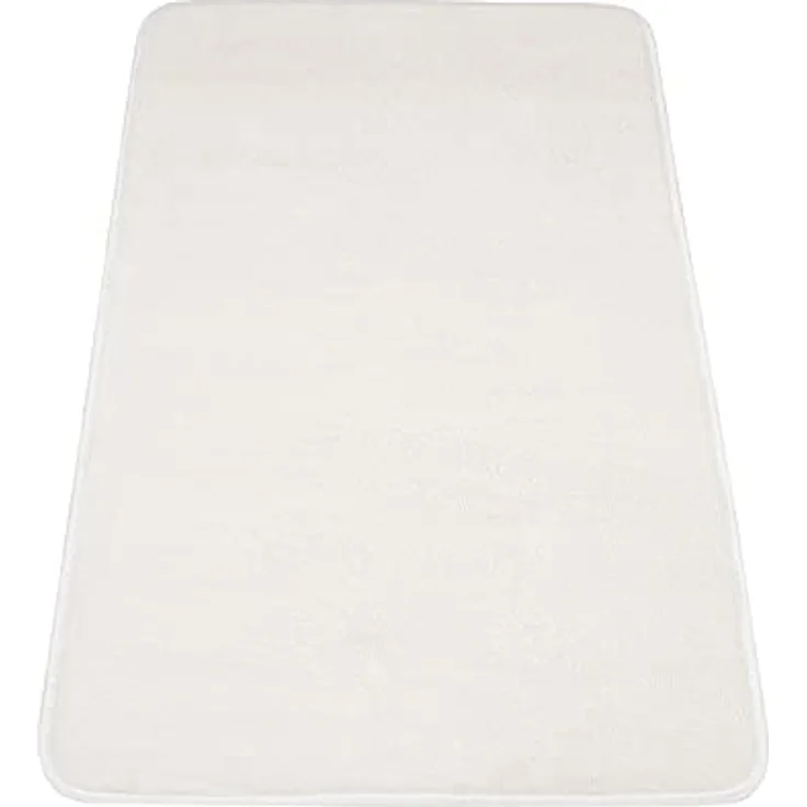 Paco Home Badezimmerteppich Duschvorleger mit Memory Foam 3D Effekt, waschbar, Größe 50x80 cm, Farbe Creme 3 – Bild 5