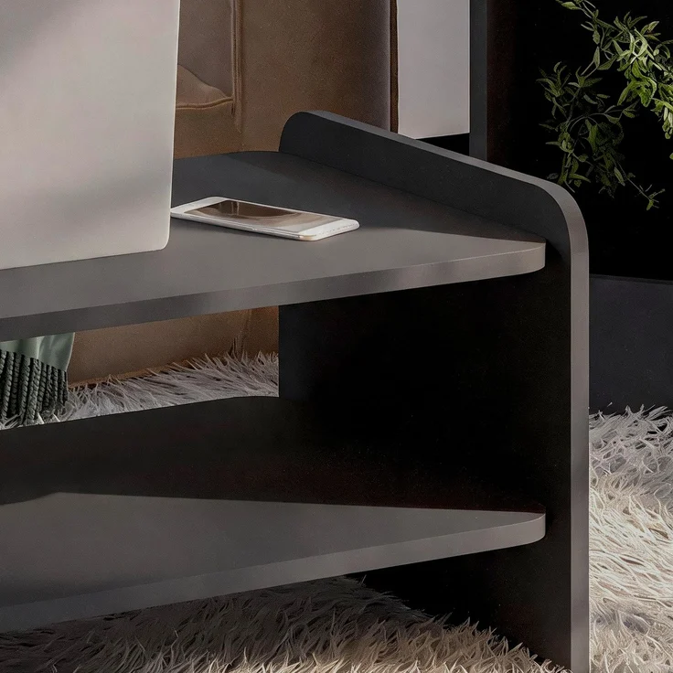 Skye Decor 'Amon - Anthracite' Couchtisch, Anthrazit, 89,8 x 39,8 x 44,8 cm – Bild 4