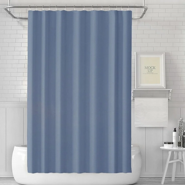Diwzbyn Duschvorhang Anti-Schimmel Badezimmervorhang, Wasserdicht und Waschbar Breite 180 cm (1-tlg), Perfekt für Badewanne & Dusche – Bild 2
