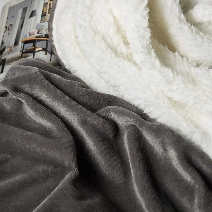 Wohndecke, Woltu, super Dicke Warme Fleecedecke Kuscheldecke Sofadecke – Bild 3