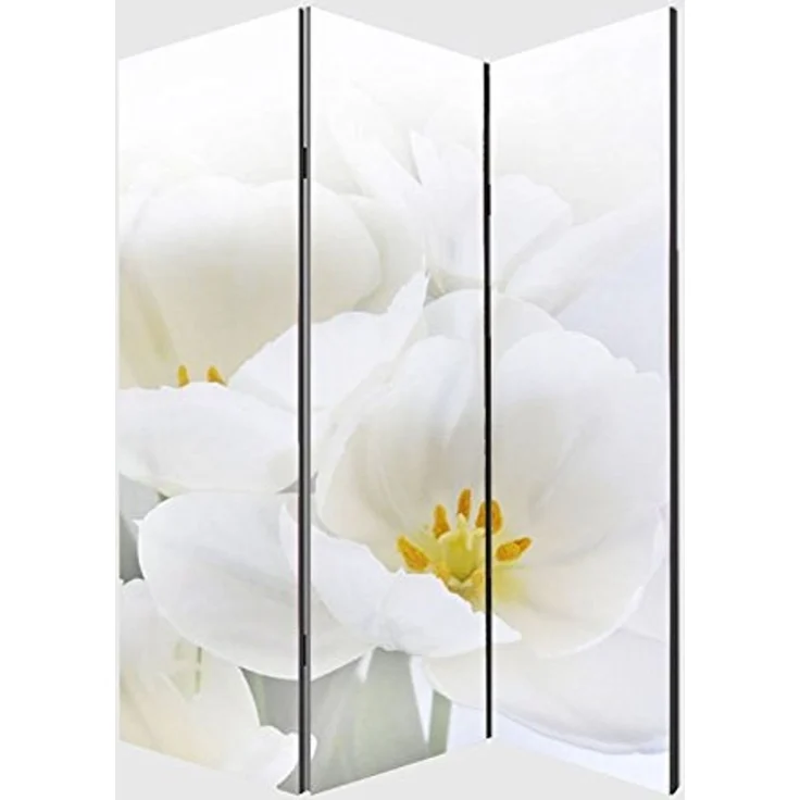 Foto-Paravent Paravent Raumteiler Trennwand M68 ~ 180x120cm, Orchidee – Bild 2